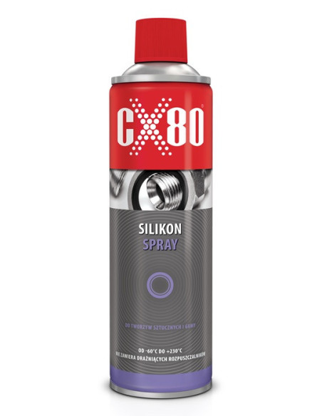 SILIKON SPRAY 500ML NSFH1  Bezbarwny smar do tworzyw sztucznych i gumy 500ML CX80 60068 | CX80 Środki z Certyfikatem NSF/FDA | E
