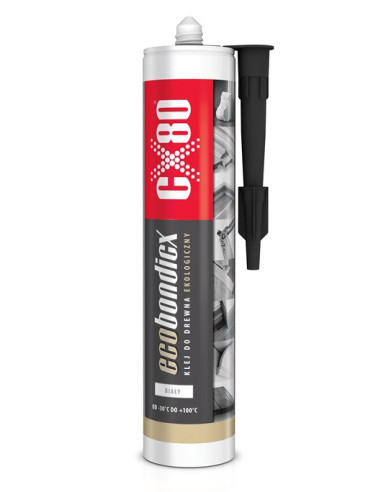 ECOBONDICX 300ML KLEJ DO DREWNA EKOLOGICZNY BIAŁY CX80 60846 | CX80 Uszczelniacze – Przemysłowe Środki Uszczelniające | Eshop Do