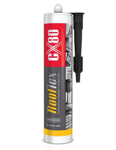 ROOFICX USZCZELNIACZ DEKARSKI  300ML  bezbarwny CX80 48518 | CX80 Uszczelniacze – Przemysłowe Środki Uszczelniające | Eshop Dopa