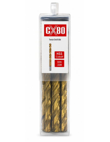 WIERTŁO KOBALTOWE 9mm 10szt CX80 48246 | CX80 Wiertła – Do Metalu, Betonu i Drewna | Eshop Dopak
