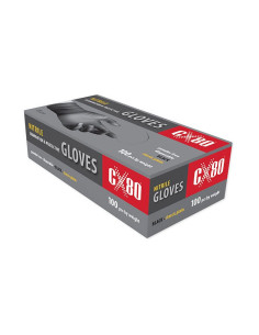 RĘKAWICZKI NITRYLOWE BEZPUDROWE CZARNE CX80 M 100 SZT CX80 60944 | CX80 Rękawiczki Nitrylowe i Ochrona Rąk | Eshop Dopak