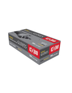 RĘKAWICZKI NITRYLOWE BEZPUDROWE CZARNE CX80 XL 100 SZT CX80 60945 | CX80 Rękawiczki Nitrylowe i Ochrona Rąk | Eshop Dopak