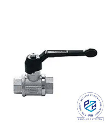 Zawór kulowy TOTAL R 1/2 GW PN100 ATEX II 2 G D, mosiądz niklowany, MOP5 0101N204000X