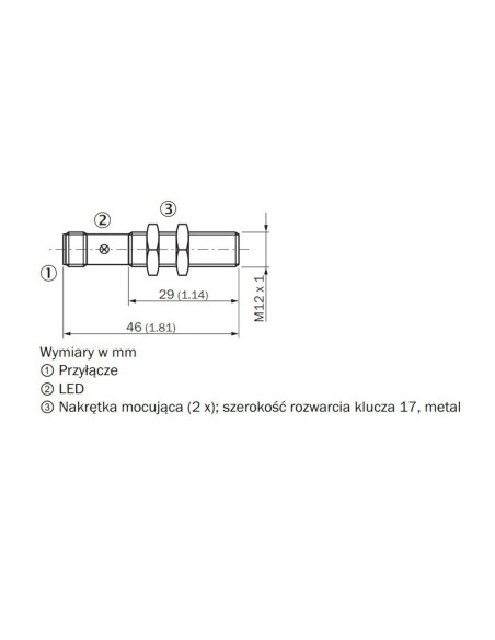 Indukcyjny czujnik zbliżeniowy IME IME12-04BPPZC0K 1060546