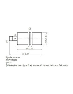 Indukcyjny czujnik zbliżeniowy IME IME30-15BPPZC0S 1063923 2