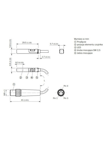 Czujnik do siłowników RZT7 RZT7-03ZUS-KR0 1070857