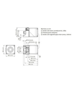 Indukcyjny czujnik zbliżeniowy IQG IQ40-20BPPKC0K 1071553