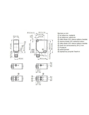 Dalmierz laserowy WTT12 PowerProx WTT12LC-B2563 1072532
