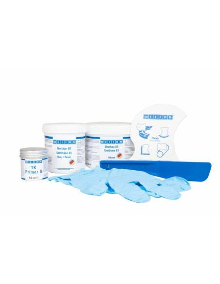 WEICON Belt Repair-Kit 550 g Zestaw do szybkich napraw powierzchni z gumy 10851005