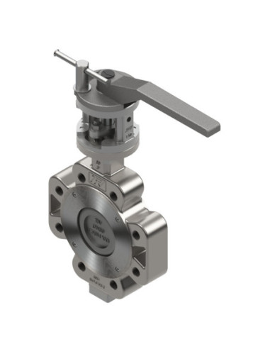 Przepustnica 1119 LUG DN80 PN10/16 podwójnie mimośrodowa 316/316/PTFE 1119L080