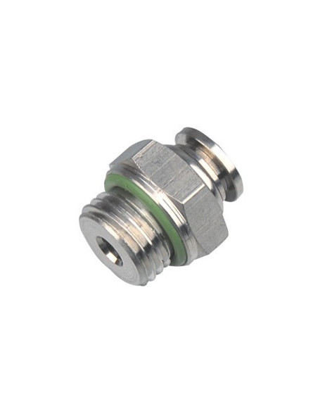 Złączka pneumatyczna wtykowa prosta do węża fi 8 mm, G 3/8 GZ, stal nierdzewna 316L 122.038-8 ES