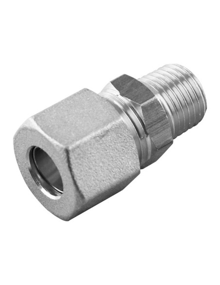 Złączka skręcana prosta do rur miedzianych 10 mm R 1/4 GZ, mosiądz niklowany 13480NO 10-1/4