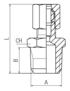 Złączka skręcana prosta do rur miedzianych 10 mm R 1/4 GZ, mosiądz niklowany 13480NO 10-1/4 2