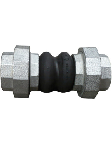 Kompensator gumowy EPDM 1504, podwójna fala, BSP 1 " 1504006