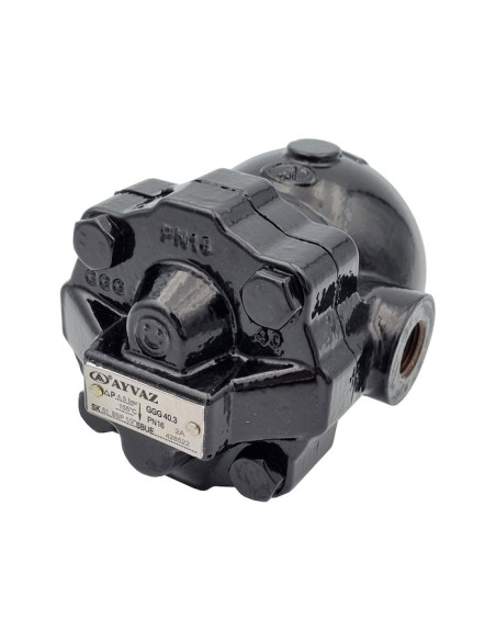 Pływakowy odwadniacz parowy z żeliwa sferoidalnego SK51, BSP 1/2", delta P  4,5 bar 151040