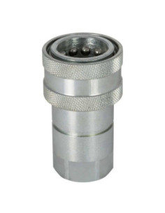 Szybkozłącze hydrauliczne ISO A obustronnie odcinające, G 3/8 GW, stal ocynkowana, VITON 242.02 OC V