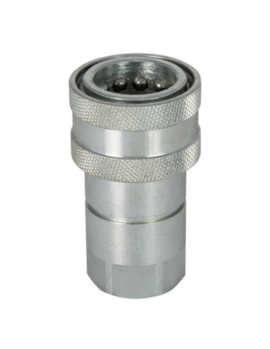 Szybkozłącze hydrauliczne ISO A obustronnie odcinające, G 3/8 GW, stal ocynkowana, VITON 242.02 OC V