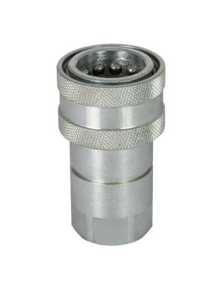Szybkozłącze hydrauliczne ISO A obustronnie odcinające, G 3/8 GW, stal ocynkowana, VITON 242.02 OC V