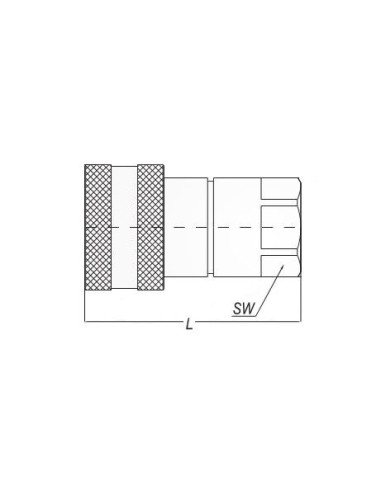 Szybkozłącze hydrauliczne ISO A obustronnie odcinające, G 3/8 GW, stal ocynkowana, VITON 242.02 OC V