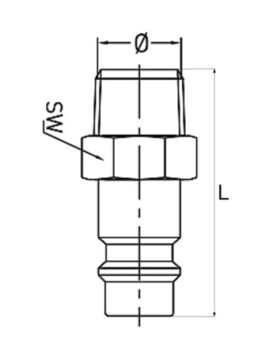 Króciec szybkozłącza NW7,2 G3/8z, ES 243.151