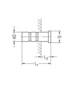 Zaślepka do węża 12 mm mosiądz, FPM 2623-0900 2