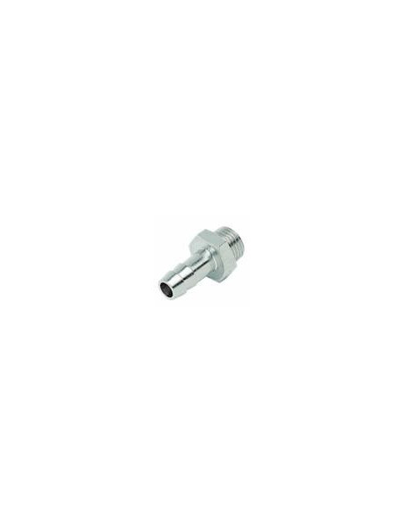 Króciec gwintowany choinka do węża fi 19 mm G 3/4 GZ, mosiądz niklowany 3045 19-3/4