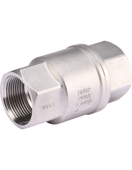 Zawór zwrotny gwintowany nierdzewny 329, BSP 1" 329006