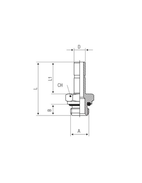 Adapter do złączy wtykowych G1/4z do węża 6 50600V 6-1/4