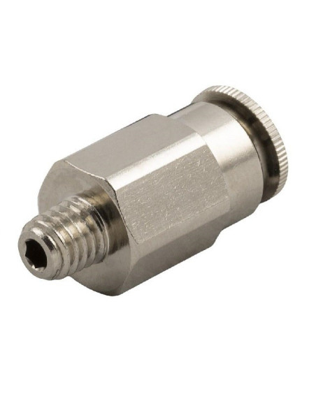 Złączka do centralnego smarowania wtykowa prosta do węża fi 4 mm, M6x0,75 GZ, mosiądz 58000 4-M6X0,75