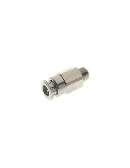 Złączka do centralnego smarowania wtykowa prosta do węża fi 4 mm, M6x0,75 GZ, mosiądz 58000 4-M6X0,75