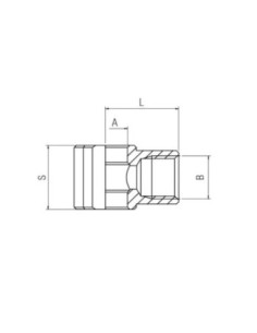 Korpus złączki banjo G 1/8 GW, mosiądz niklowany 6090 1/8 2