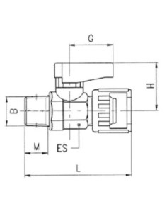 Zawór kulowy G 1/8 GZ z nakrętką precyzyjną milled nut 6460 1/8 2