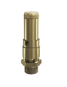 Zawórbezpieczeństwa do powietrza DN25 G 1 GZ, Potw  26,0bar, mosiądz, FKM, atest 810.25-26,0 W CERT