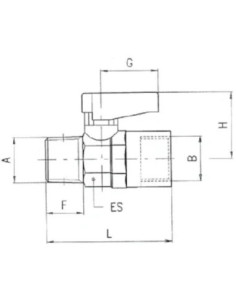 Zawór kulowy G1/4z-G1/4w NPT 86310 1/4-1/4 2