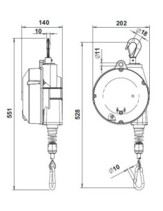 Balanser z gumową obudową 4-7 kg 9354G 2