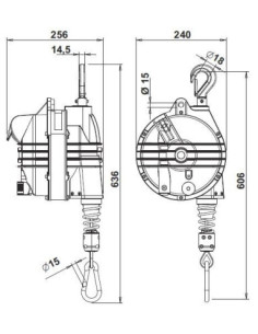 Balanser 90-105 kg L2000 mm 9371 2