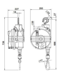 Balanser z gumową obudową 40-50 kg 9404G 2