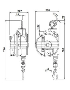 Balanser 15-20 kg L3000 mm 9431 2