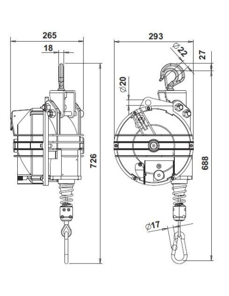 Balanser z gumową obudową 80-90 kg 9443G