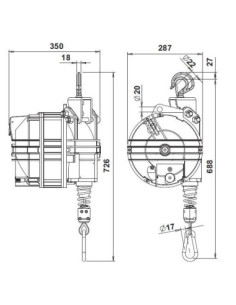 Balanser 150-160 kg L3000 mm 9455 2
