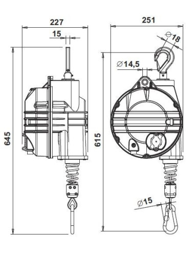 Balanser 30-40 kg L2100mm 9503