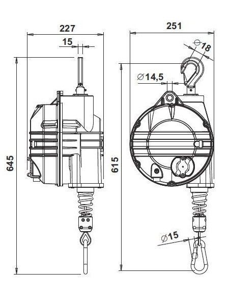 Balanser 40-50 kg L2100mm 9504