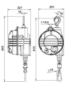 Balanser 40-50 kg L2700 mm 9523 2