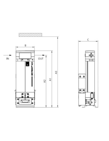 Osuszacz adsorpcyjny compact DRYPOINT® ACC015 standard 15 m3/h ACC 015 STD