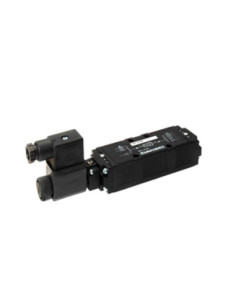 Zawór 5/2 ster pneumatycznie do podstaw 1/4–3/8, bistabilny, duży przepływ, Univer AE-1121