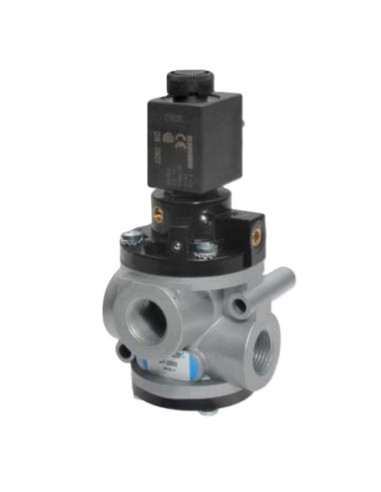 Zawór wysokoprzepływowy 3/2 N.O, 1/8, Univer sterowany elektrycznie AF-2501