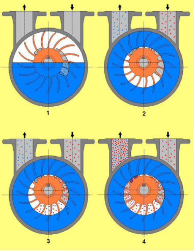Pompa próżniowa z pierścieniem wodnym 230m3/h 5,5 kW, 33 mbar, wirnik stal nierdzewna AL255M50AGI5.5