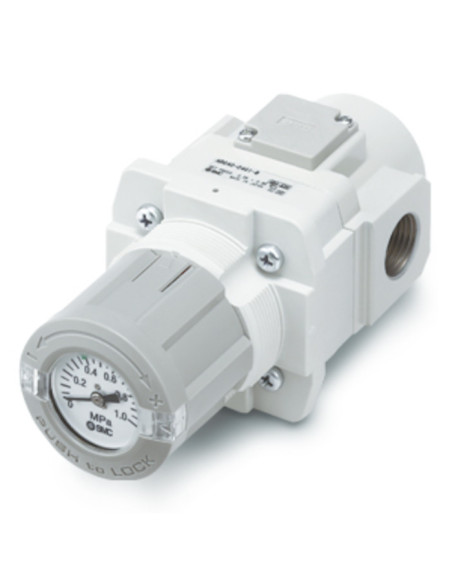 Zawór redukcyjny z manometrem w pokrętle G 3/8 zakres 0,05-0,85 MPa standard SMC ARG30-F03G1H-B