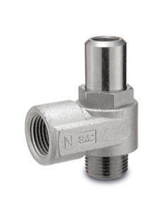 Zawór dławiąco-zwrotny 3/8 dławienie na wypływie gwint zew. R3/8 zawór G3/8 SMC AS3200-F03-SD