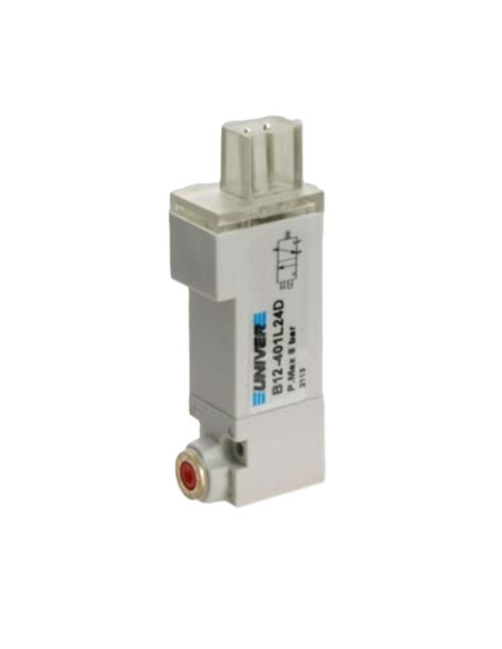 Mikrozawór 3/2 NC PIN ON LINE 24V 0,6W, Univer B12-401L24D